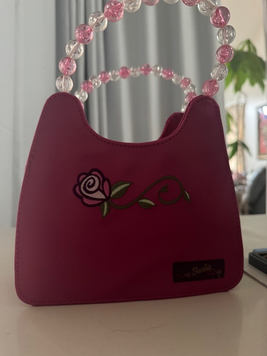 Barbie Handbags - NWOT Millennium Barbie Pink Beaded-Handle HandBag